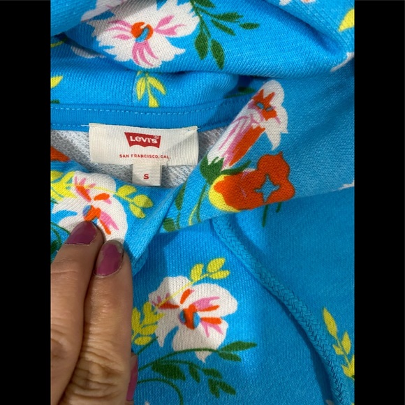 Levi's Raw Floaty Floral Sweatshirt/Hoodie - Picture 7 of 8